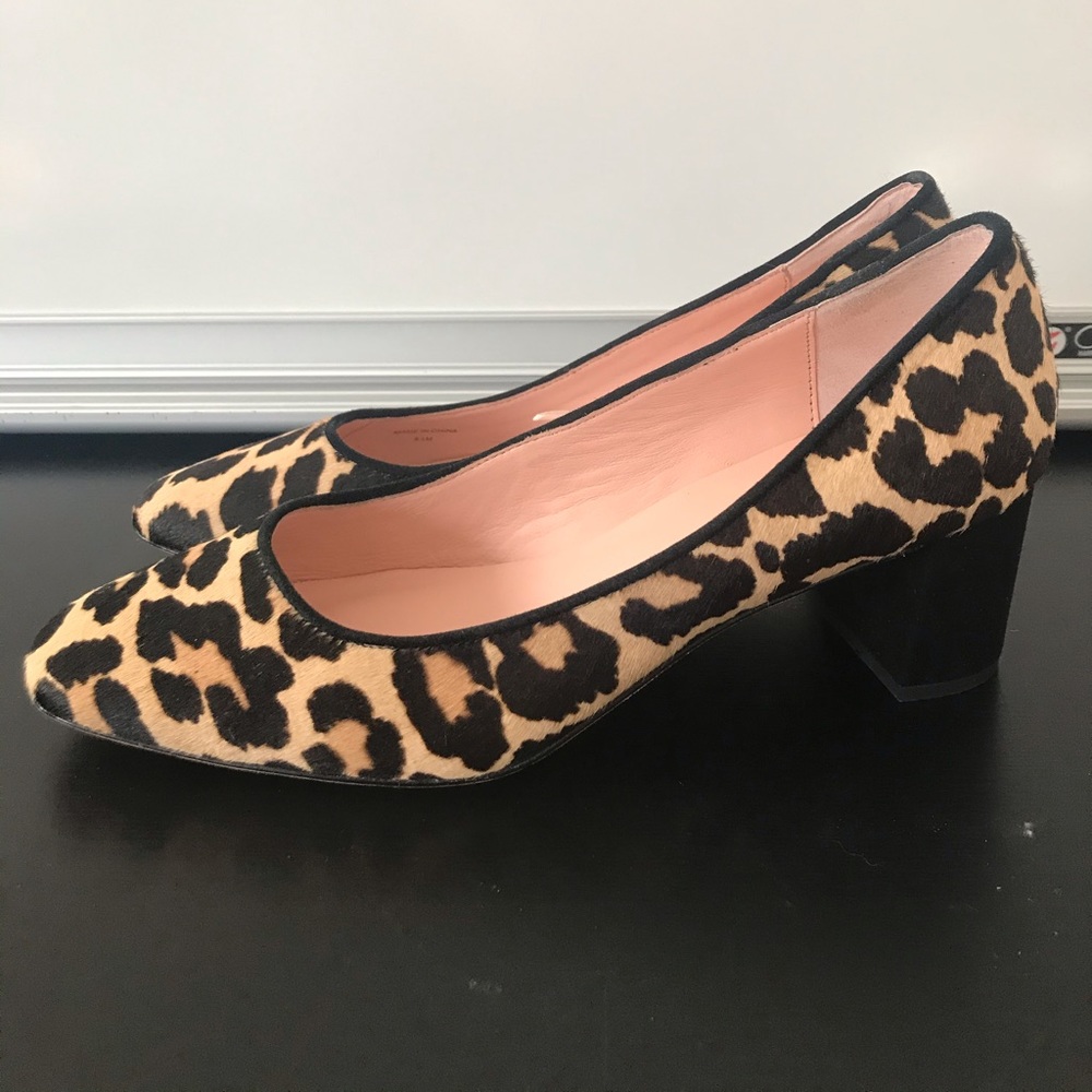 Kate Spade Leopard Block Heels